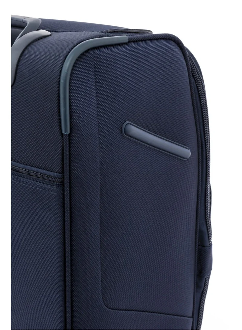 Samsonite  Hexel Suitcase Cabin Size 56 cm / 20 inch, 4 Spinner Wheels, 100% Nylon, Navy|TSA Lock|Trifold Garment Bag|Shoe Bag|Expandable|Front Storage Compartment|Top Storage Pocket - 10 Years International Warranty  | Best Price UAE